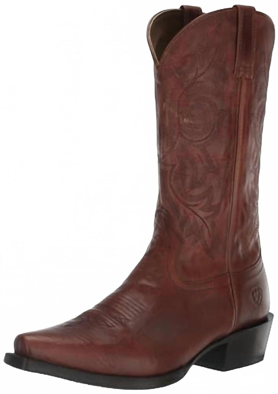 NEW ARIAT men's uptown western boot in whiskey barrel